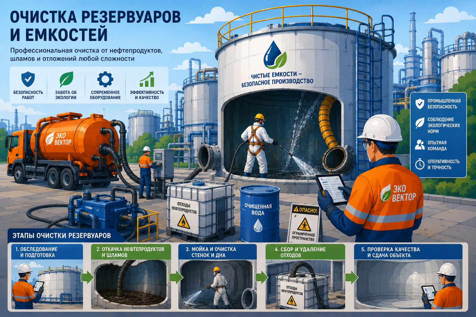 Зачистка резервуаров